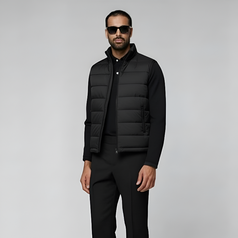 Black Cotton Gilet