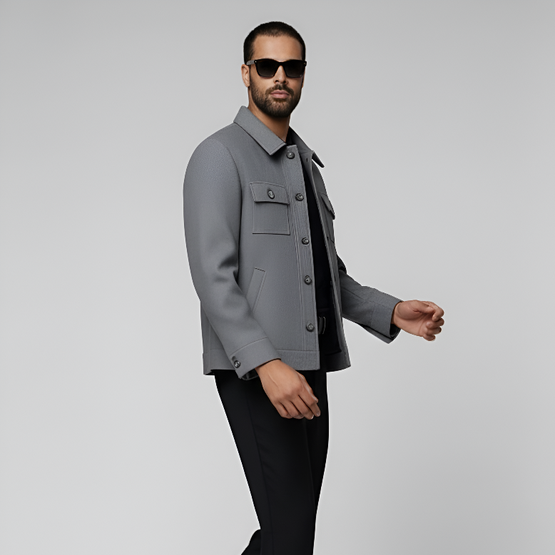 Grey Wool Jacket