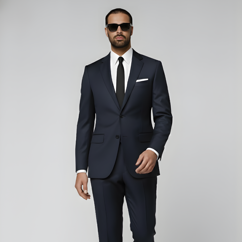 Navy Perennial Tailored Fit Havana Suit