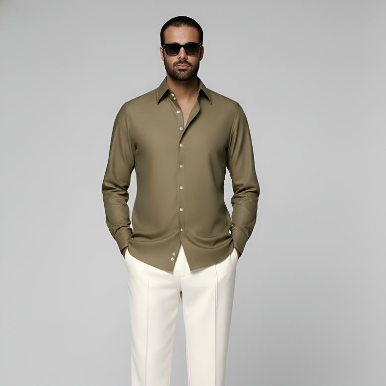 Green Lyocell Shirt