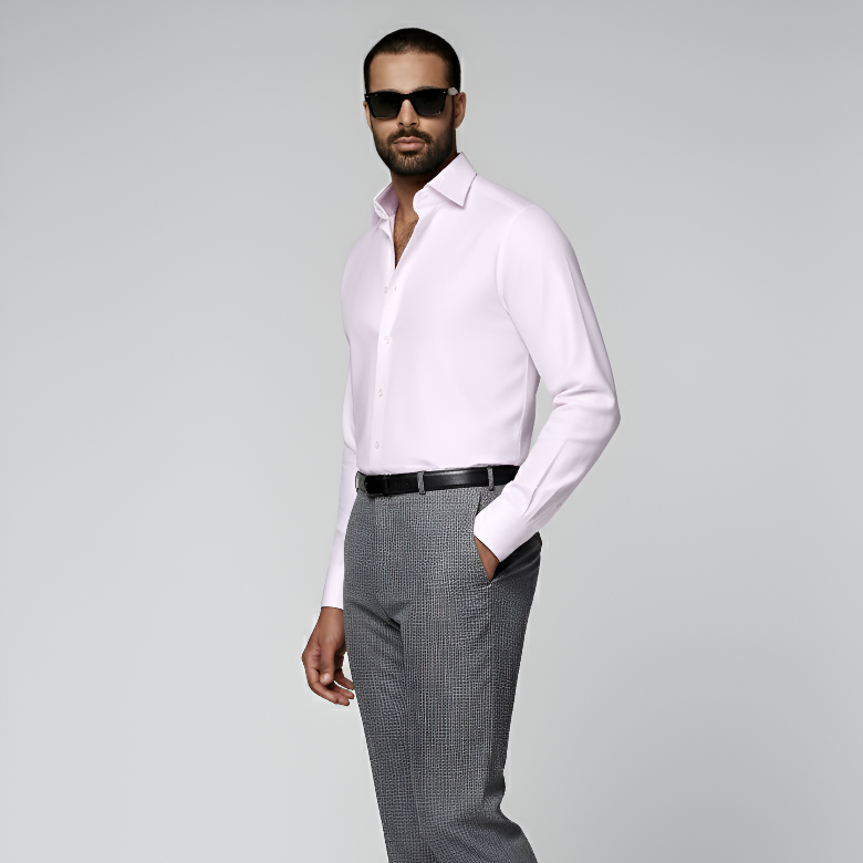 Pink Classic Collar Shirt