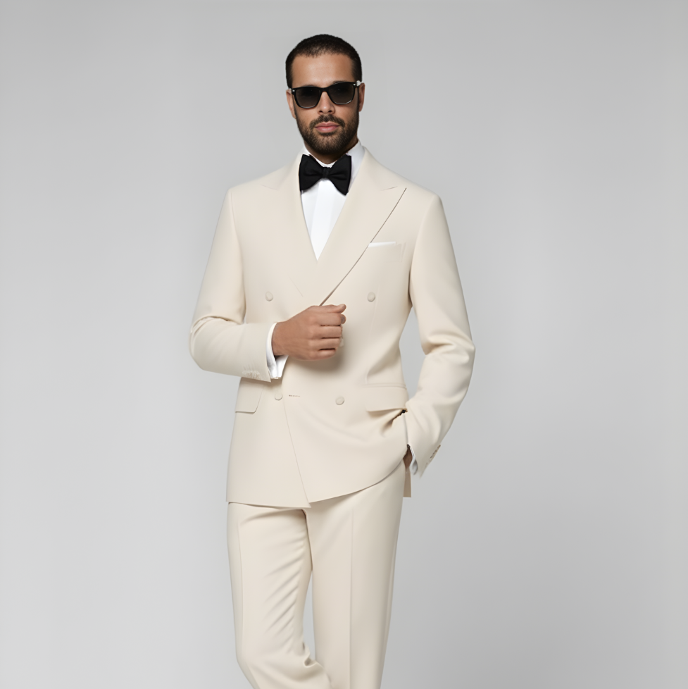 Off White Tailored Fit Milano Tuxedo